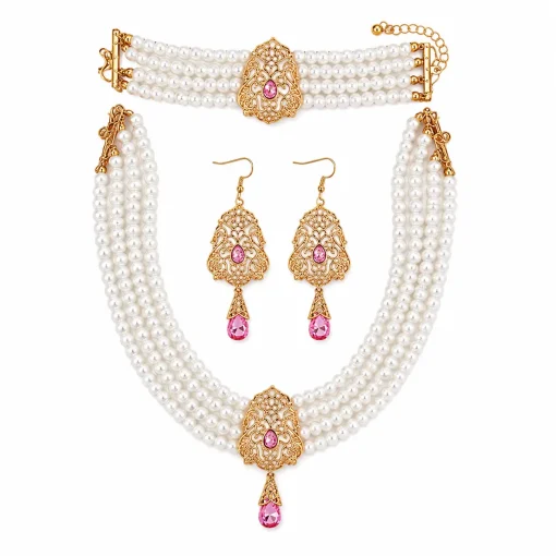 Alternative view of Moroccan Necklace With Earring & Bracelet