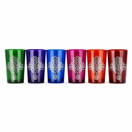 Moroccan Tea Glasses Silver