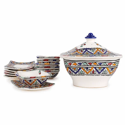 Elegant Ceramic Soup Set