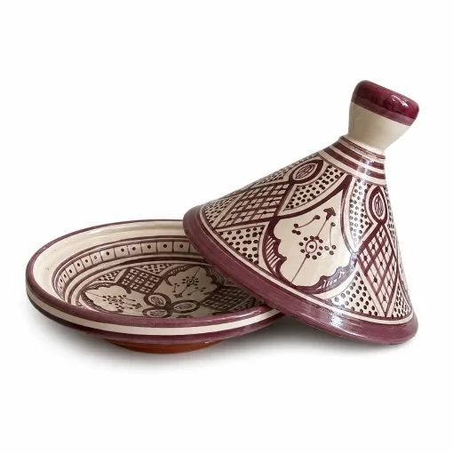 Alternative view of طاجن سيراميك بنفسجي 23 سم