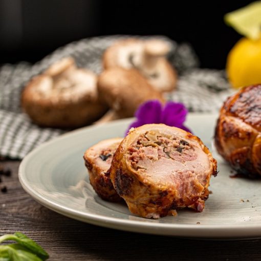 COOKED CHICKEN ROULADE WITH FETA AND OLIVES