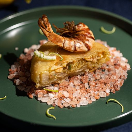 SEAFOOD AND SALMON PASTILLA