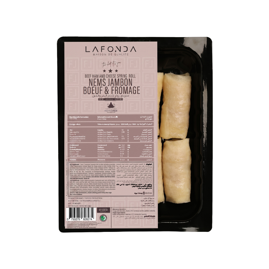 Mini BEEF COLD CUT AND CHEESE SPRING ROLLS