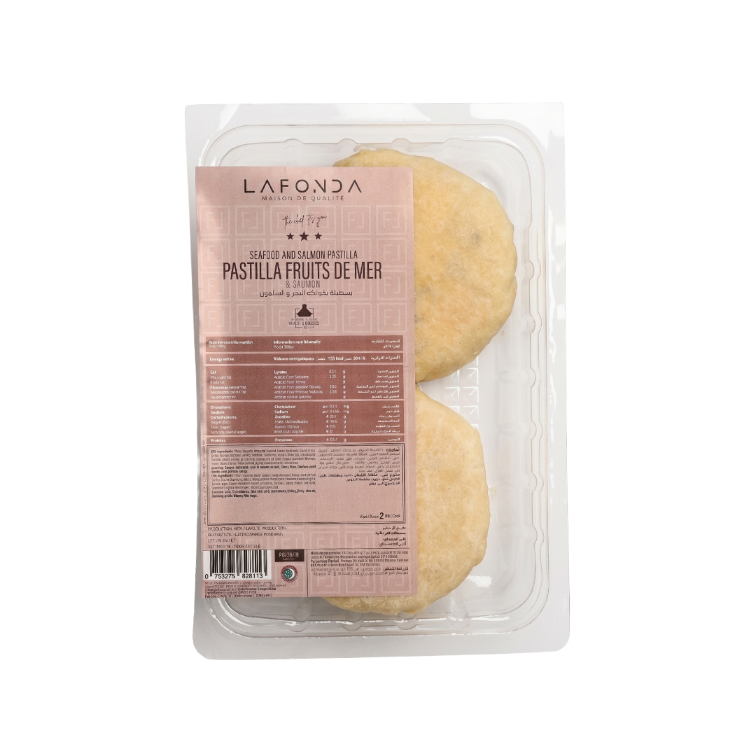 SEAFOOD AND SALMON PASTILLA